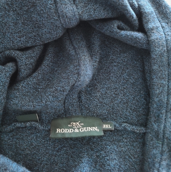 Rodd & Gunn Kingsley blue Cobalt mens sweater pullover hoodie sz.3 XL - Picture 4 of 10